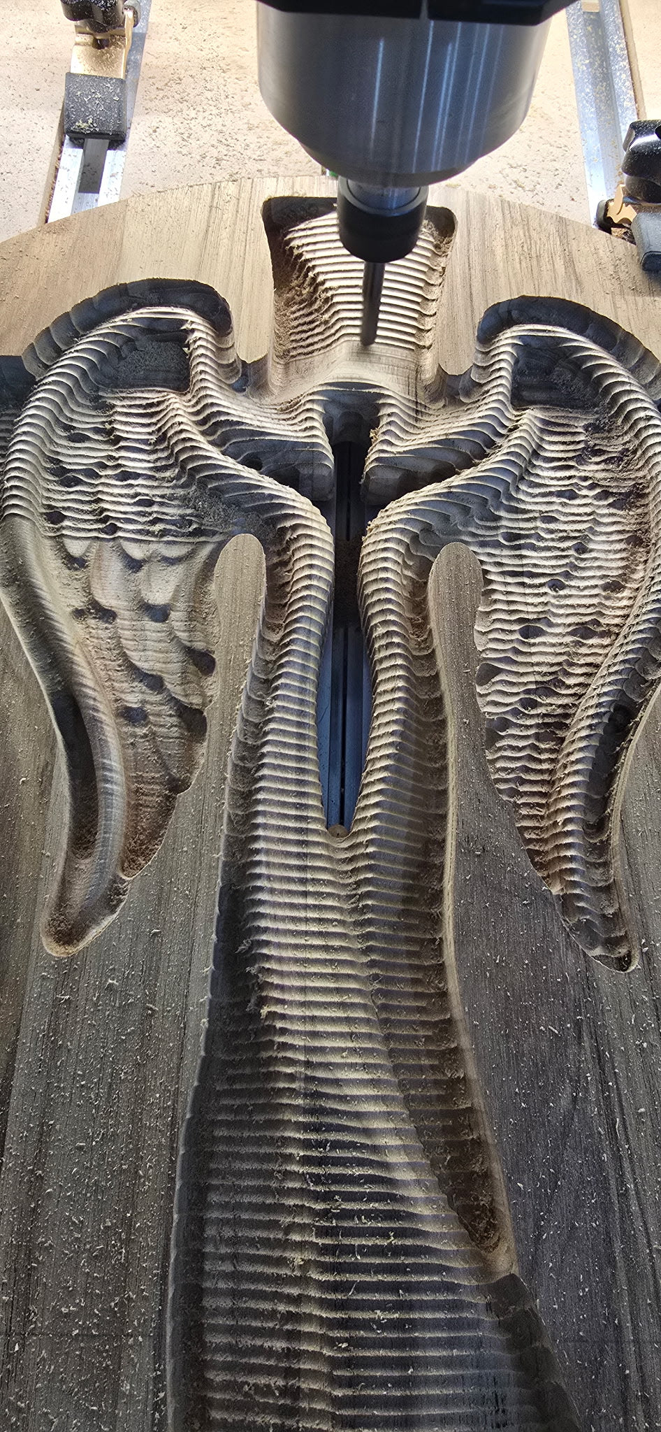 Handcrafted Wooden Angel Cross